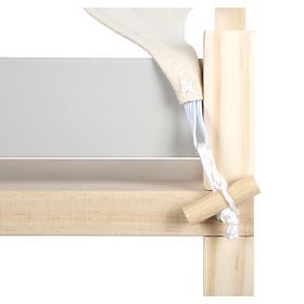 small foot Casa delle bambole con mobili, naturale