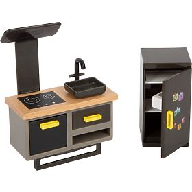 small foot Casa delle bambole in legno con terrazza, small foot