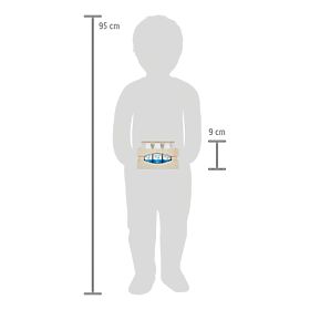 small foot Cassetta in legno con bottiglie di latte Fresh