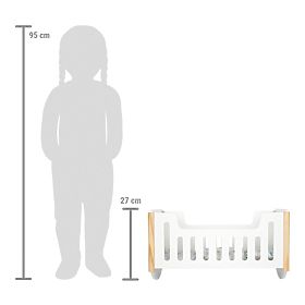 small foot Culla in legno per bambole Little Button