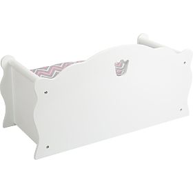small foot Lettino in legno per bambole bianco