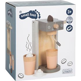 small foot Macchina da caffè in legno con accessori Tasty grigia