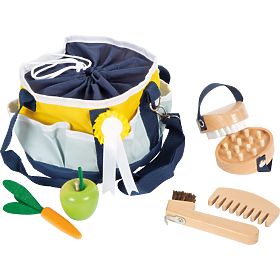 small foot Set di cura del cavallo con borsa