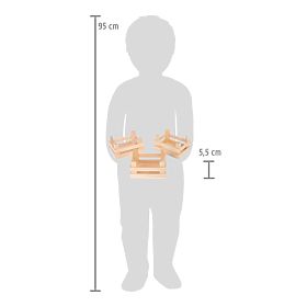 small foot Set di piccole cassette per alimenti 3 pz