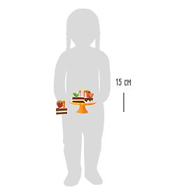 small foot Torta di compleanno in legno con frutta