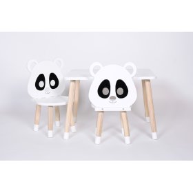 Set tavolino e sedie - Panda, Dekormanda