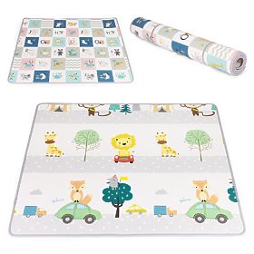Tappetino educativo in schiuma a doppia faccia arrotolabile con alfabeto ECOTOYS per bambini