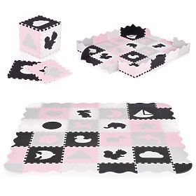 Tappetino in schiuma con recinto puzzle piscina asciutta 36 elementi ECOTOYS