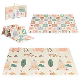 Tappetino in schiuma per bambini 200x150 cm educativo, pieghevole, doppia faccia + borsa IPLAY