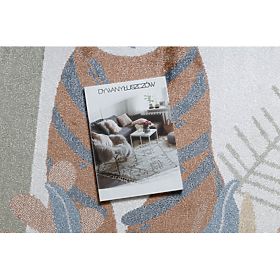 Tappeto BONO 8426 Jungle, animali selvatici crema / oro scuro, F.H.Kabis