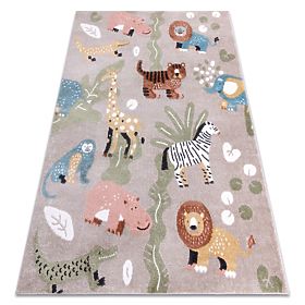 Tappeto FUN Africa per bambini, animali, Africa beige, F.H.Kabis