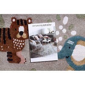 Tappeto FUN Africa per bambini, animali, Africa beige, F.H.Kabis