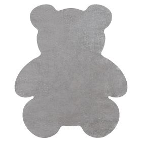 Tappeto lavabile SHAPE 3146 Orsetto Shaggy - grigio peluche, antiscivolo, F.H.Kabis