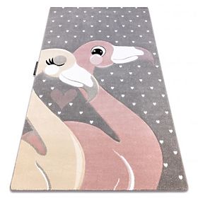 Tappeto PETIT FLAMINGO, CUORE, grigio, F.H.Kabis