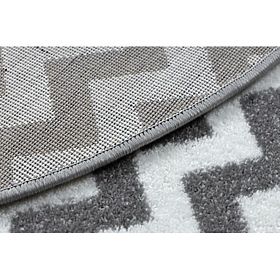 Tappeto rotondo SKETCH - F561 Zig zag, grigio bianco