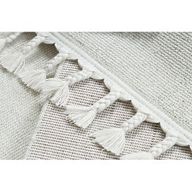 Tappeto YOYO GD80 bianco / grigio - Tigre per bambini, strutturale, sensoriale Frange