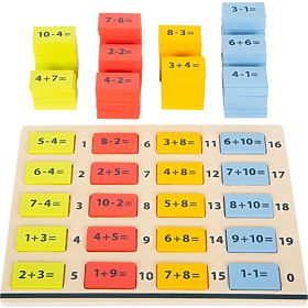 Tavolo da matematica in legno