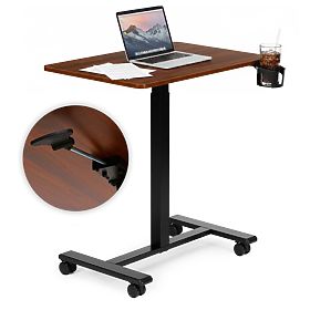 Tavolo mobile regolabile 70x48 cm tavolino per laptop altezza regolabile 71,5-112 cm ModernHome
