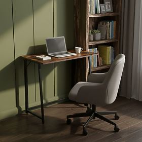 Tavolo pieghevole per computer 80x45 cm tavolino per laptop loft noce antico ModernHome