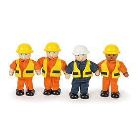 Tidlo Personaggi in legno costruttori 4 pz, Tidlo