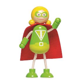 Tidlo Personaggi in Legno Supereroi