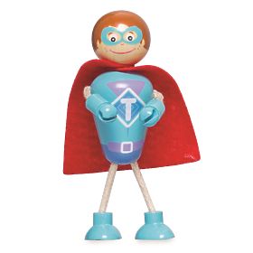 Tidlo Personaggi in Legno Supereroi