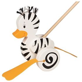 Tira l'animale su un bastone Goki - Anatroccolo zebra