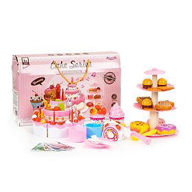Torta da tagliare set compleanno festa 125 pezzi, MULTISTORE