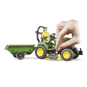 Trattore da giardino Bruder John Deere X949 con giardiniere