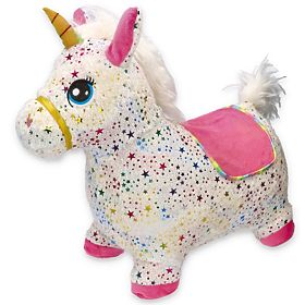 Unicorno saltellante in gomma con rivestimento