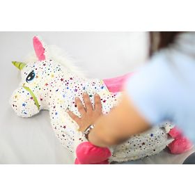 Unicorno saltellante in gomma con rivestimento
