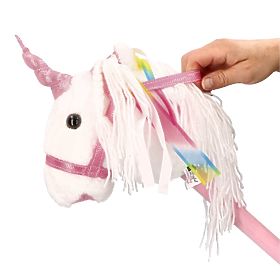 Unicorno su bastone Bianco Hobby Horse