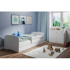 Letto per bambini con barriera Ourbaby - bianco