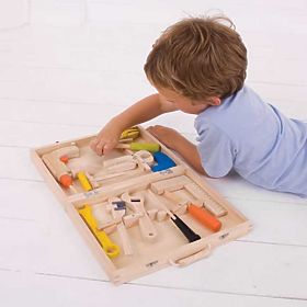 Valigetta porta attrezzi in legno Bigjigs Toys