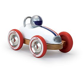 Vilac Auto in Legno Roadster Vintage Bianco, Vilac