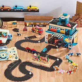 Vilac Garage in Legno Vintage Vilacity