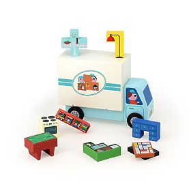 Vilac Gioco di logica in legno Caricalo correttamente! Traslocatori