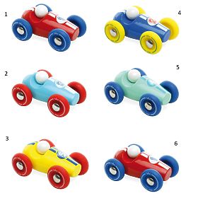 Vilac Mini Auto da Corsa in Legno 1 pz, Vilac