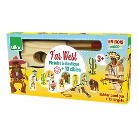 Vilac Pistola western in legno con bersagli