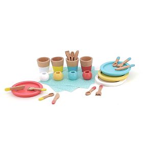 Vilac Set da pranzo in legno 28 pezzi