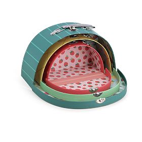 Vilac Set di 3 valigette Frutta Deliziosa Sarah Betz