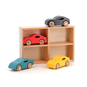 Vilac Set di 4 macchinine in legno Super Vilacity, Vilac