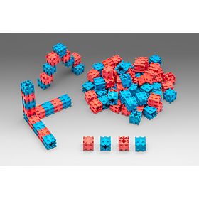 Wissner Blocchi rossi e blu 100 pezzi