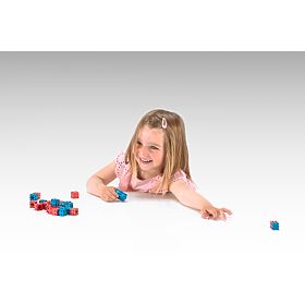 Wissner Blocchi rossi e blu 100 pezzi