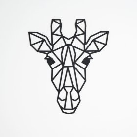 Quadro geometrico in legno - Giraffa - diversi colori, Elka Design