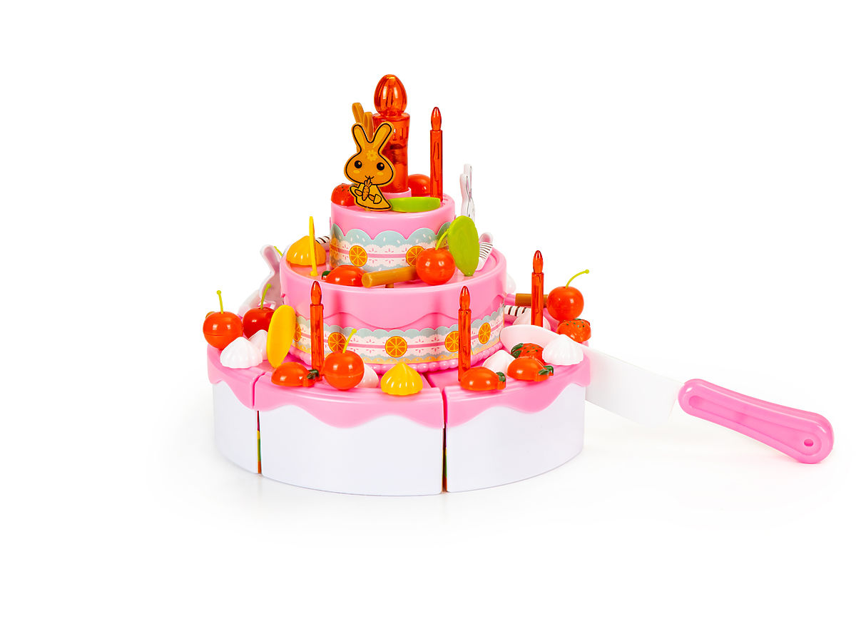 Torta da tagliare set compleanno festa 125 pezzi